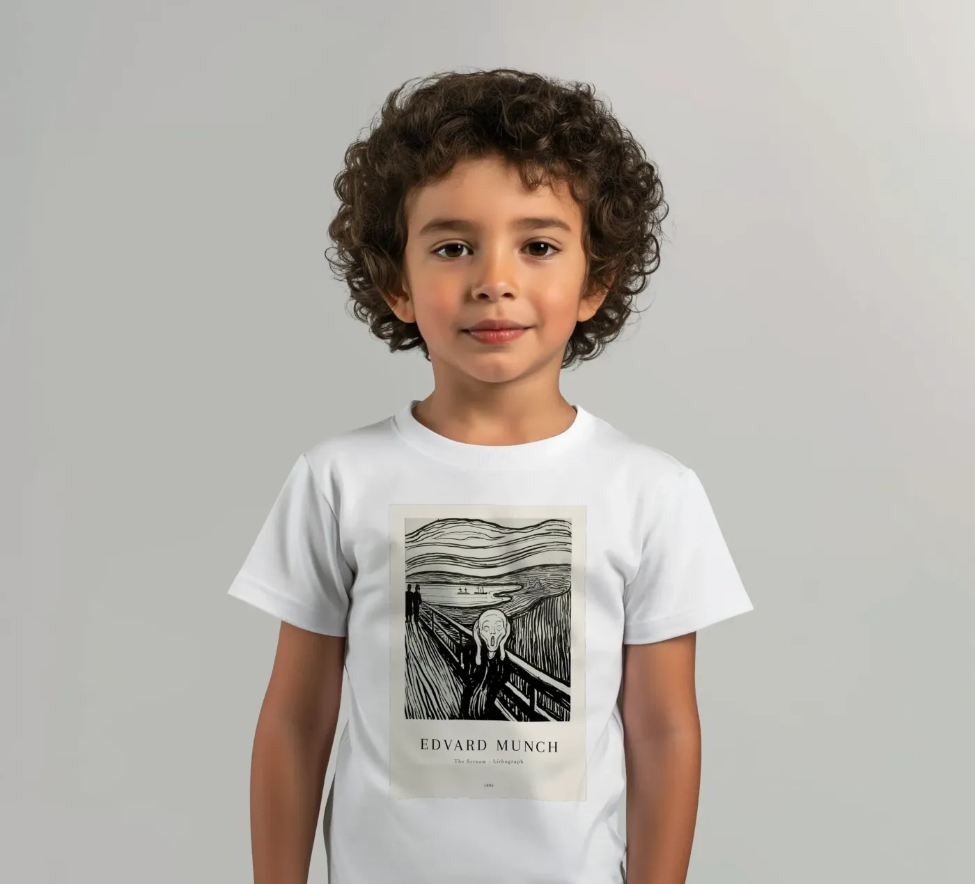 Munch - The Scream Lithograph t-shirt bambini da ARTOTHEK