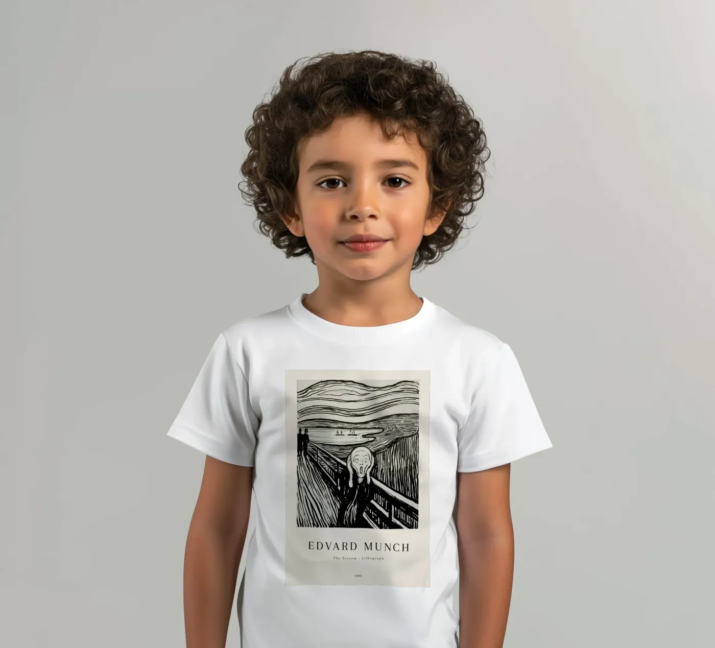 Munch - The Scream Lithograph t-shirt bambini da ARTOTHEK