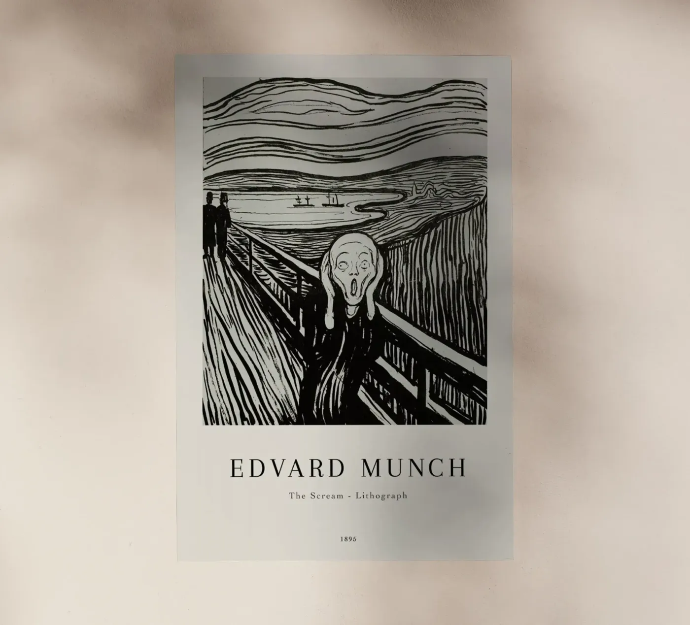 Munch - The Scream Lithograph pellicola backlit da ARTOTHEK
