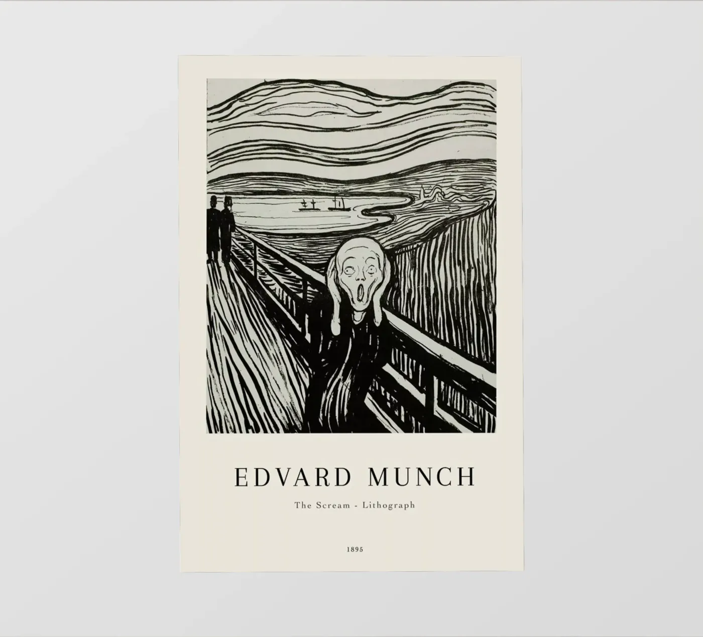 Munch - The Scream Lithograph pellicola backlit da ARTOTHEK