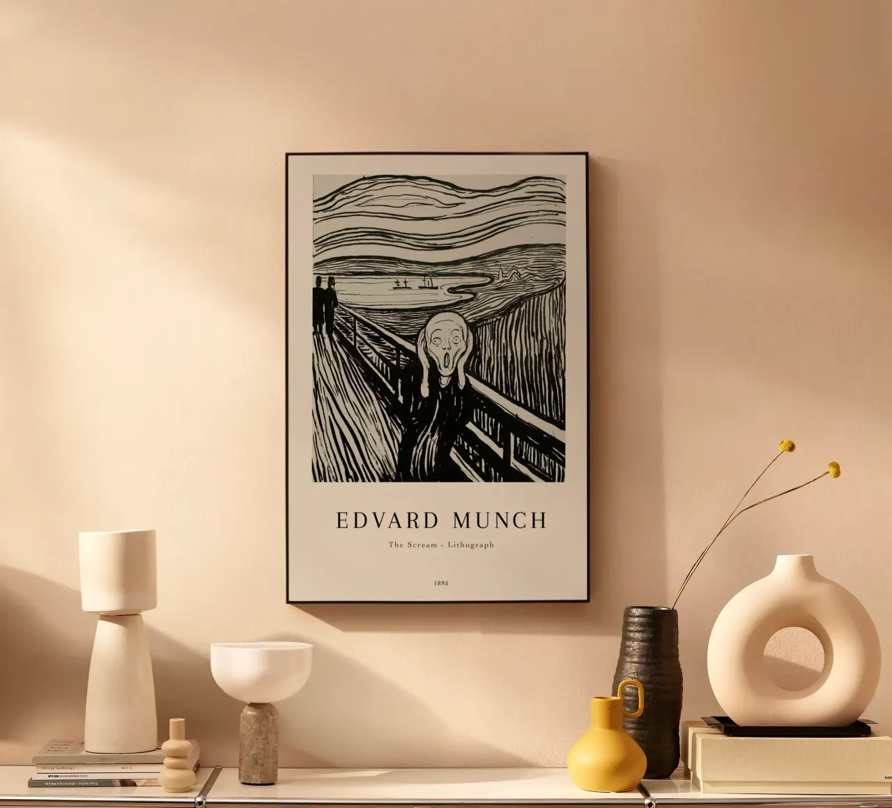 Munch - The Scream Lithograph plexiglass da ARTOTHEK