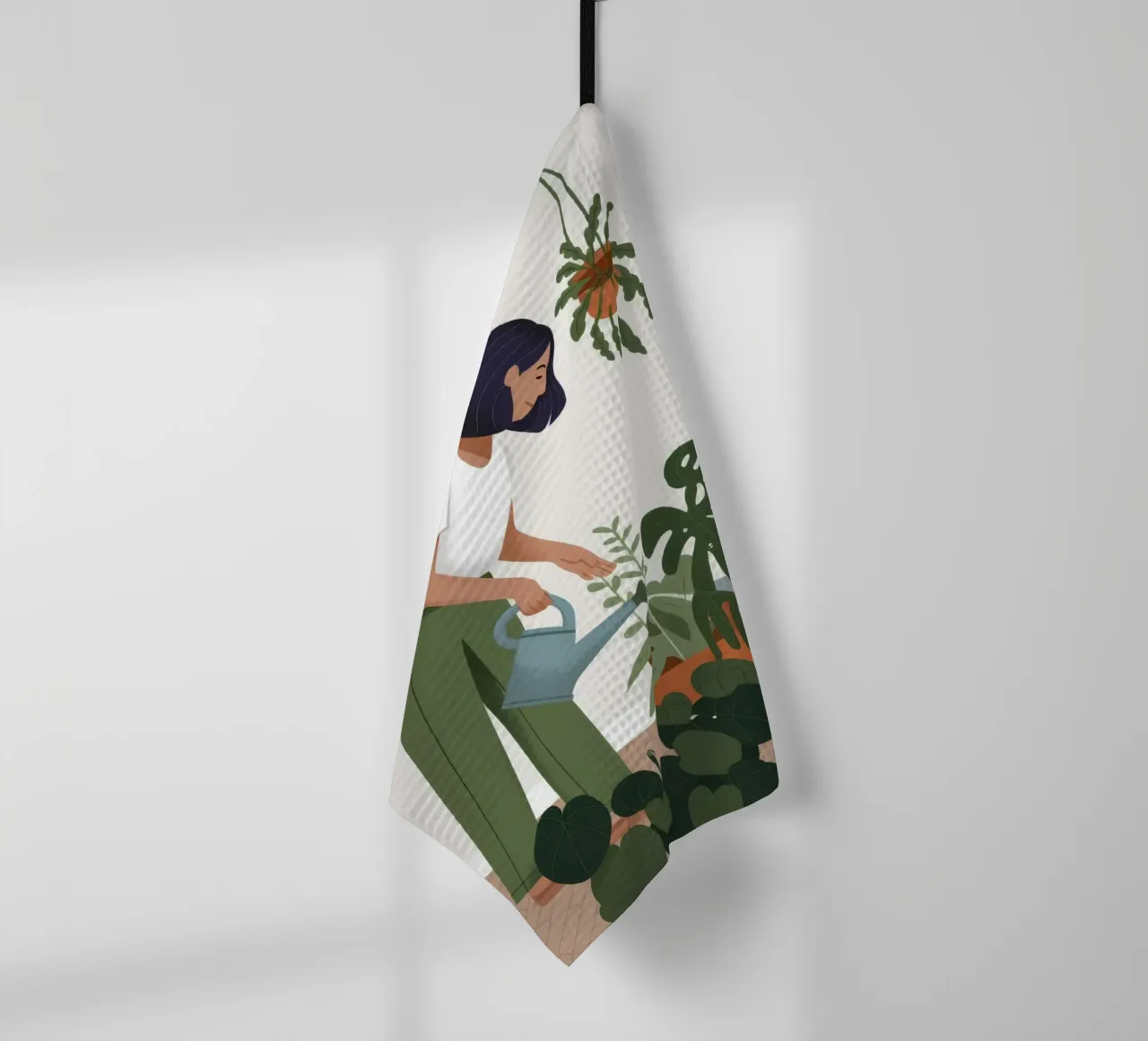 Tender Plant Nurture tea towel by Fine Sanctuary