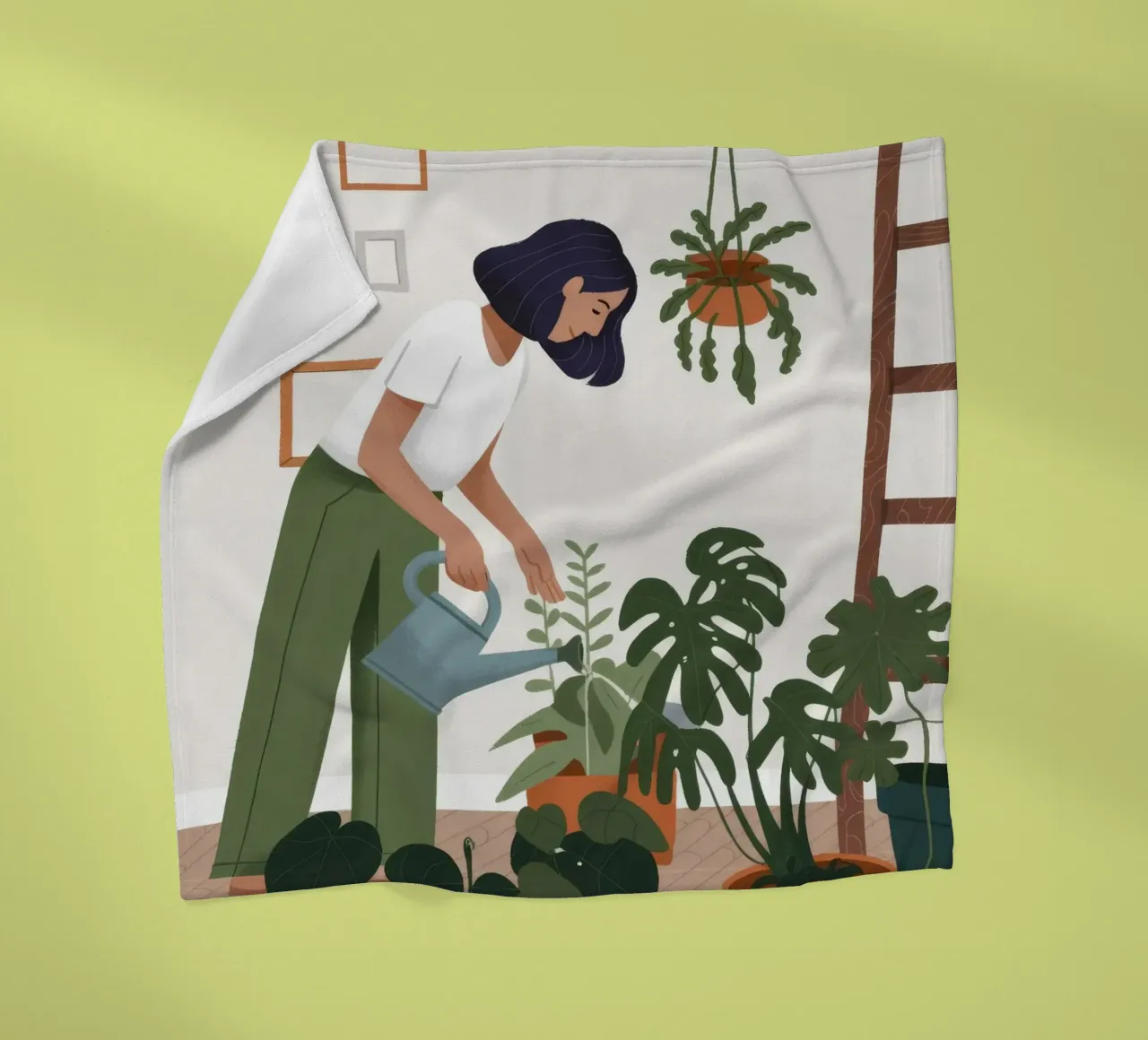 Tender Plant Nurture fleece blanket by Fine Sanctuary