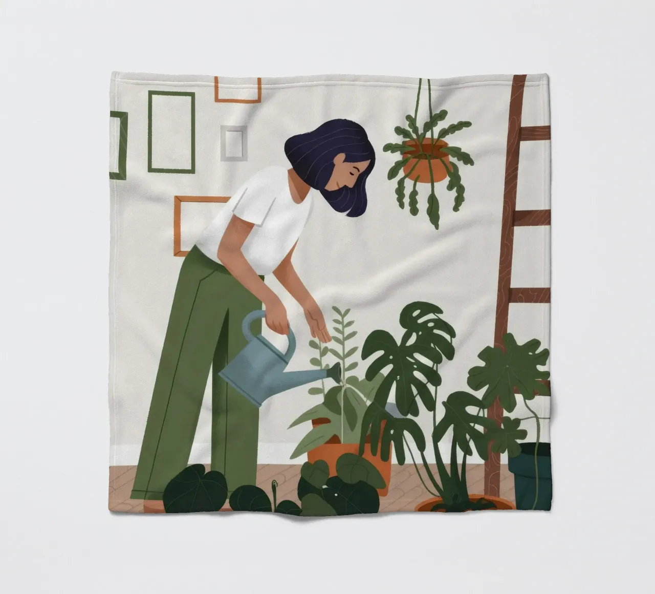 Tender Plant Nurture fleece blanket by Fine Sanctuary