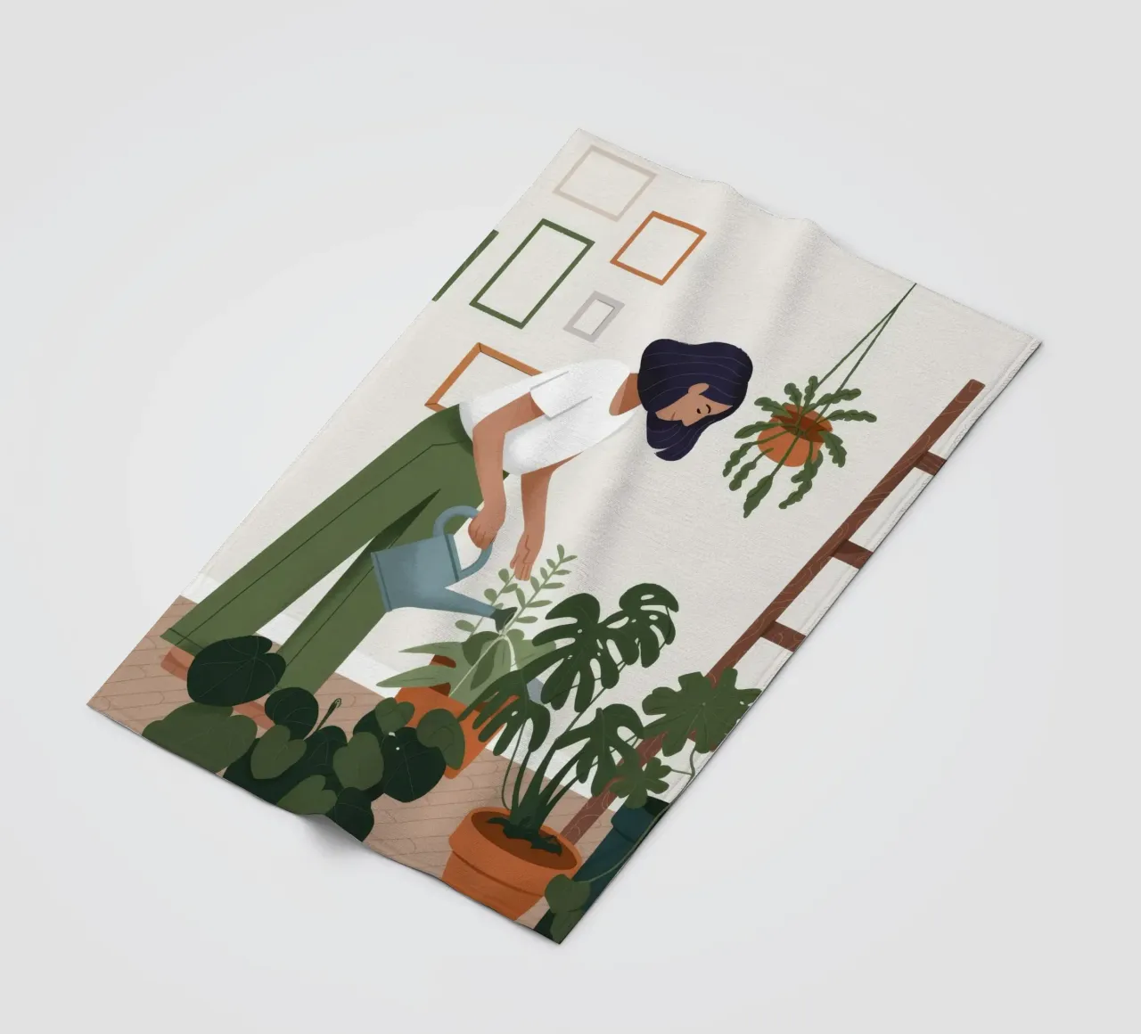 Tender Plant Nurture fleece blanket by Fine Sanctuary