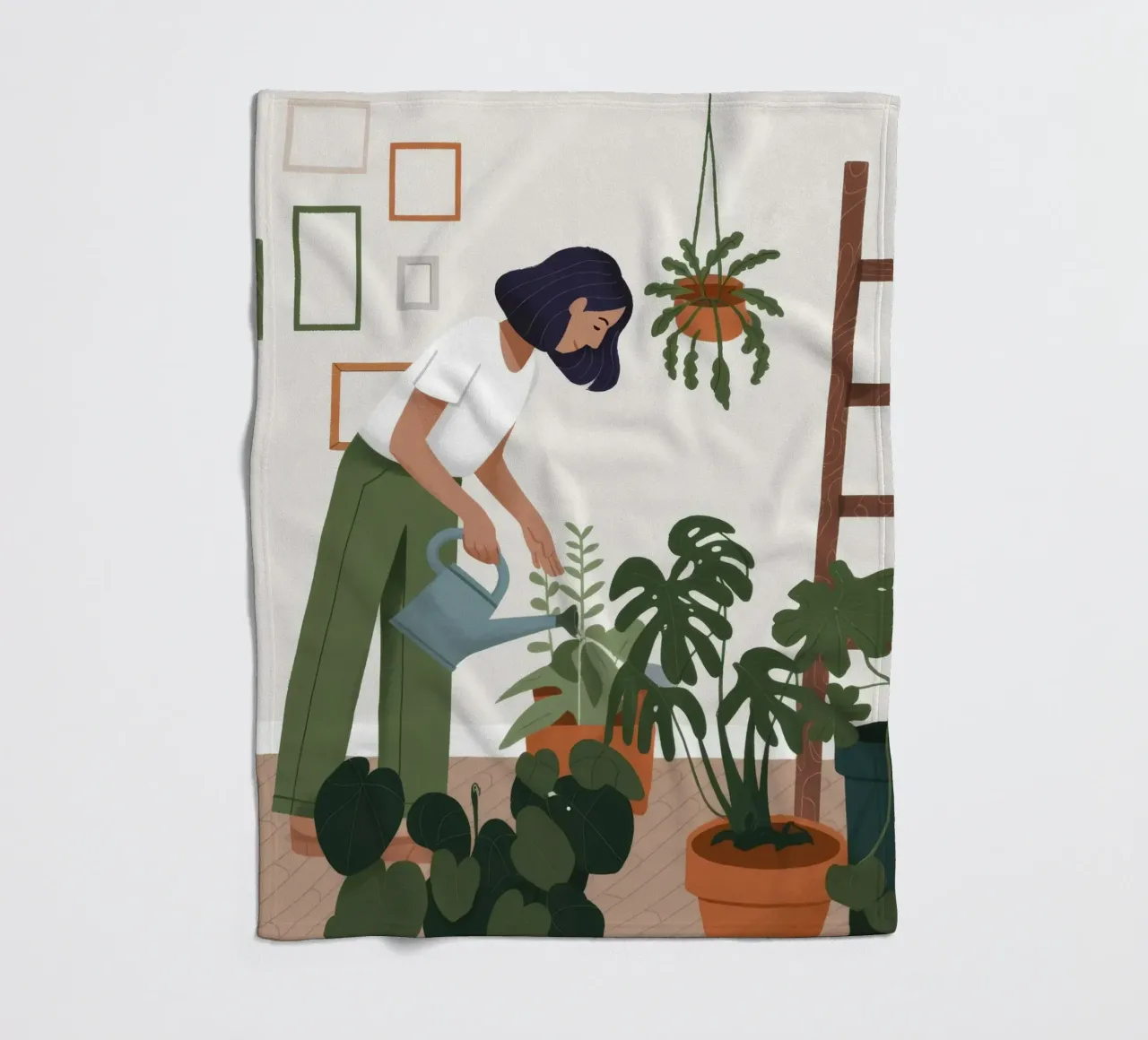 Tender Plant Nurture fleece blanket by Fine Sanctuary