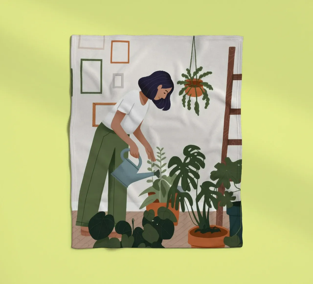 Tender Plant Nurture fleece blanket by Fine Sanctuary