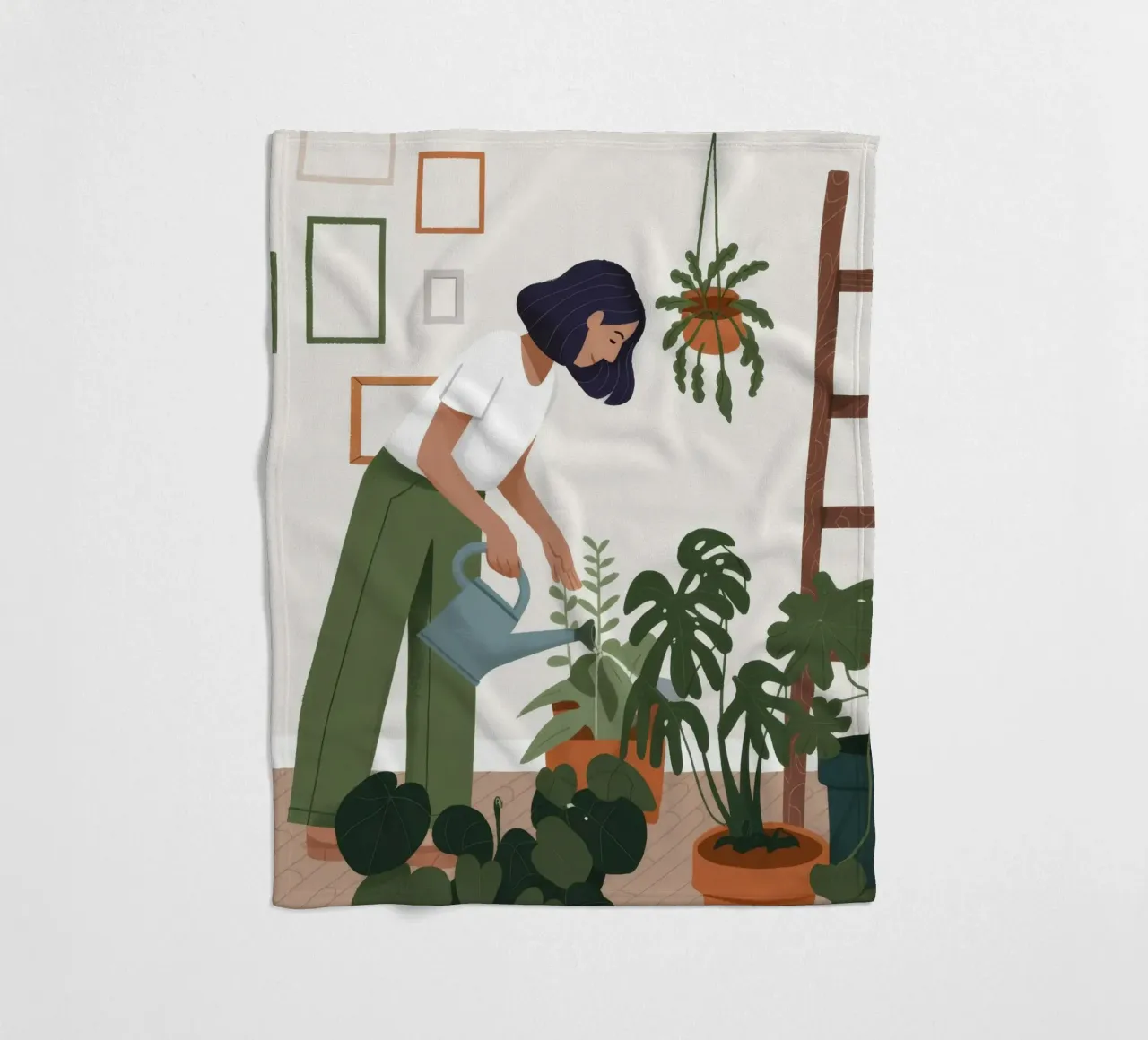 Tender Plant Nurture fleece blanket by Fine Sanctuary