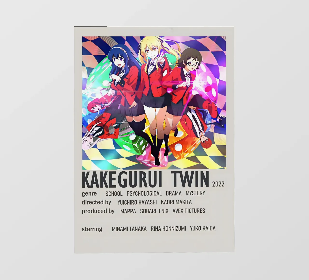 KAKEGURUI TWIN  2022 telo in pvc da Totoya