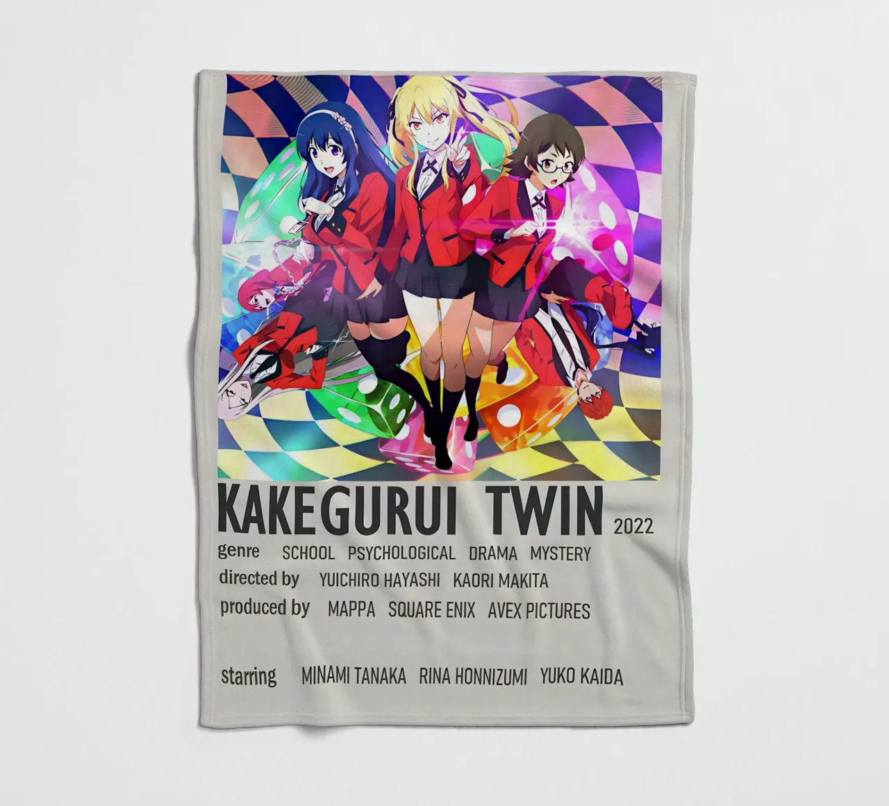KAKEGURUI TWIN  2022 coperta in pile da Totoya