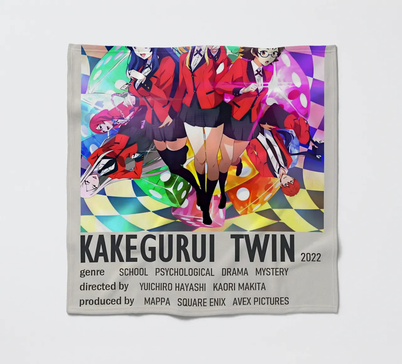 KAKEGURUI TWIN  2022 coperta in pile da Totoya