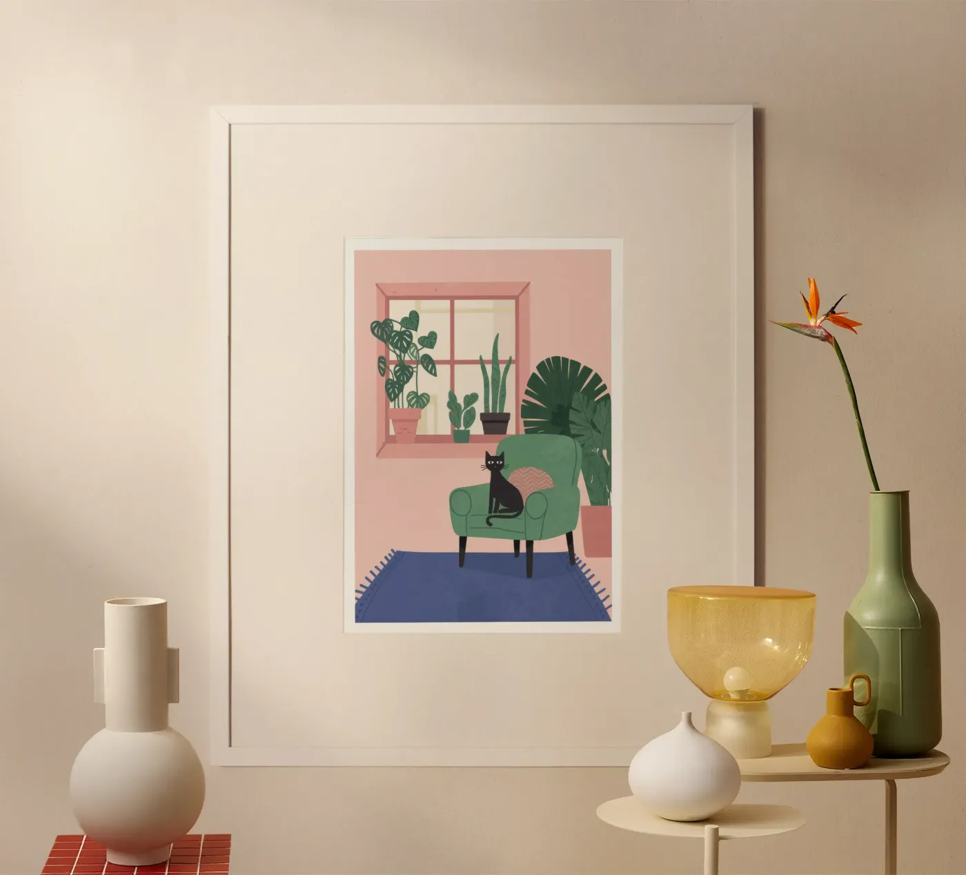 Tranquilla compagnia verde poster da Fine Sanctuary
