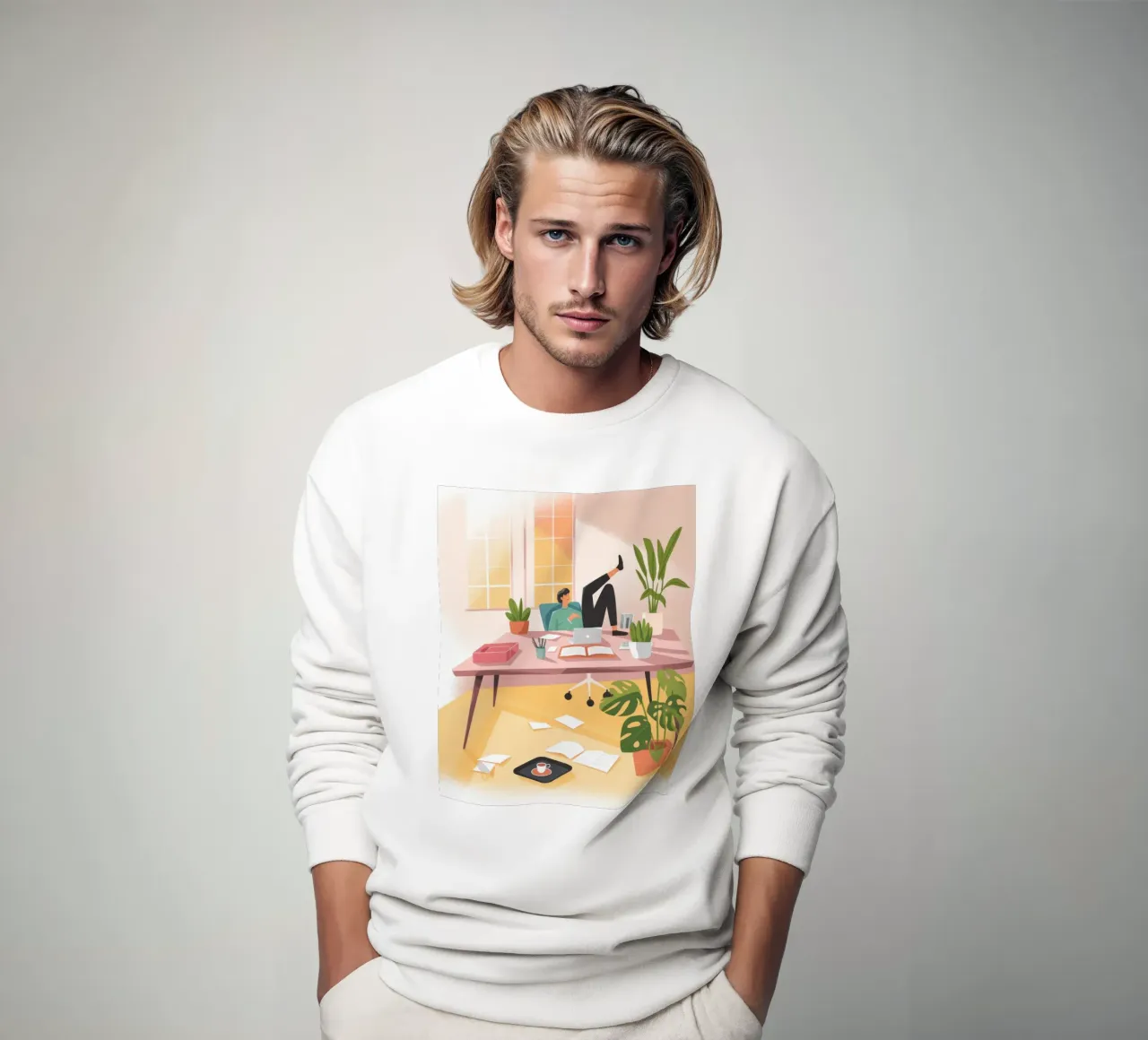 Ätherischer Arbeitsbereich Harmonie Sweatshirt von Fine Sanctuary