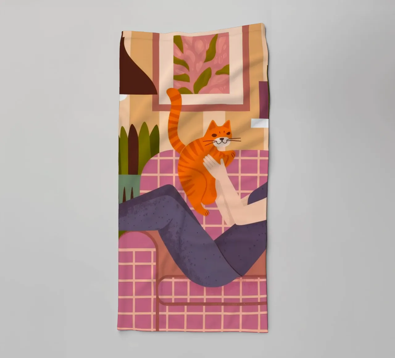 Retraite de lecture confortable serviette de bain de Fine Sanctuary