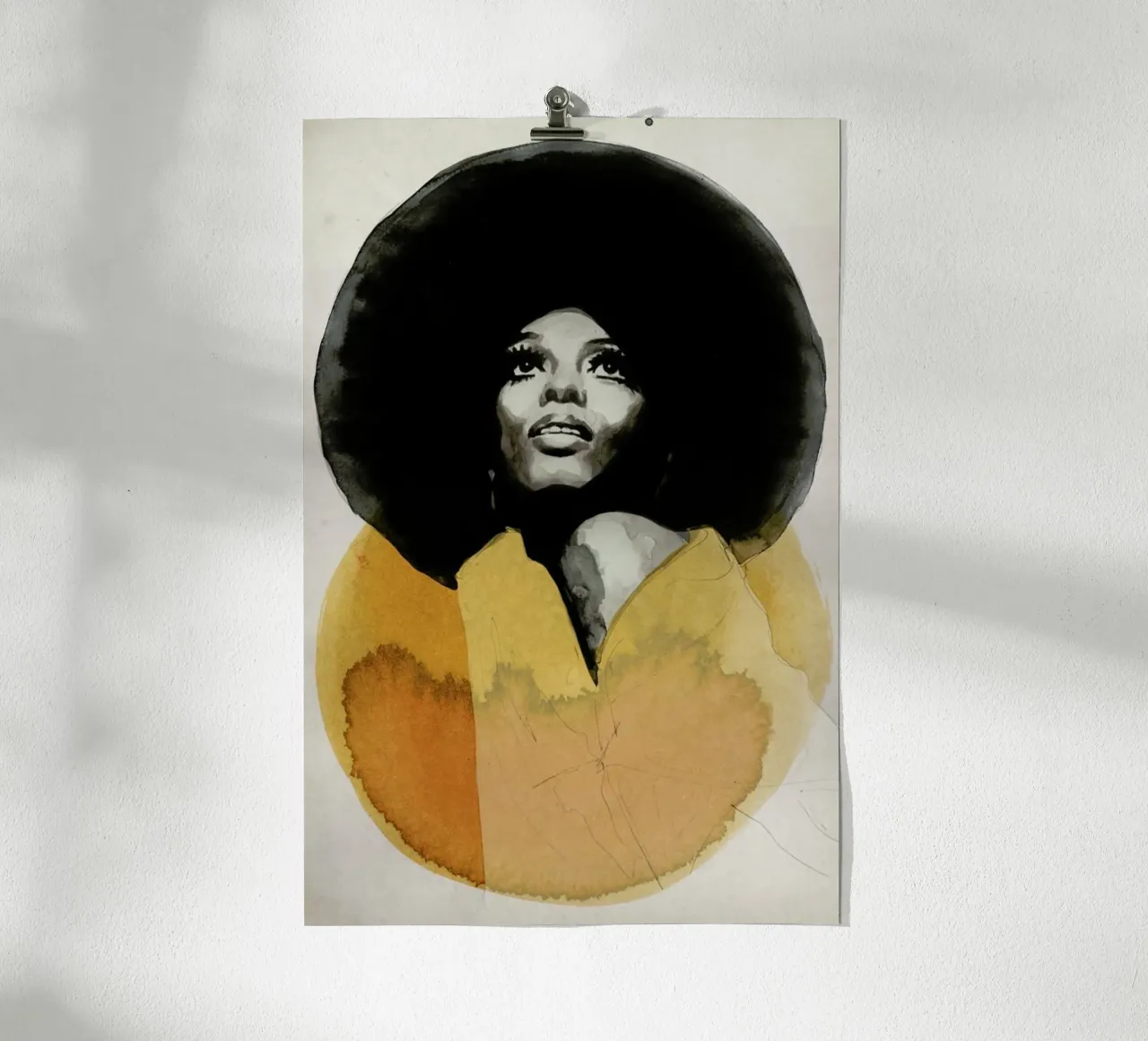 Diana Ross poster con telaio in alluminio da David Diehl