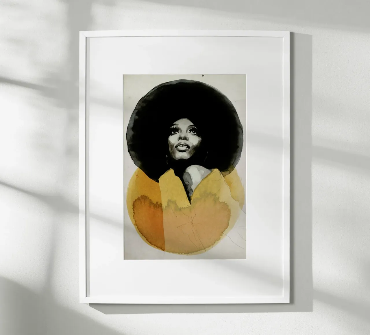 Diana Ross poster con telaio in alluminio da David Diehl