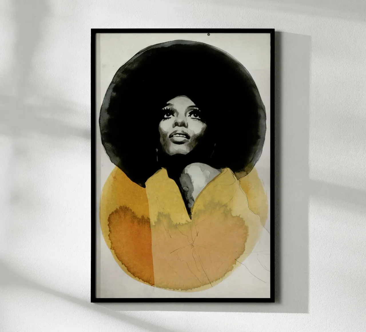 Diana Ross poster con telaio in alluminio da David Diehl