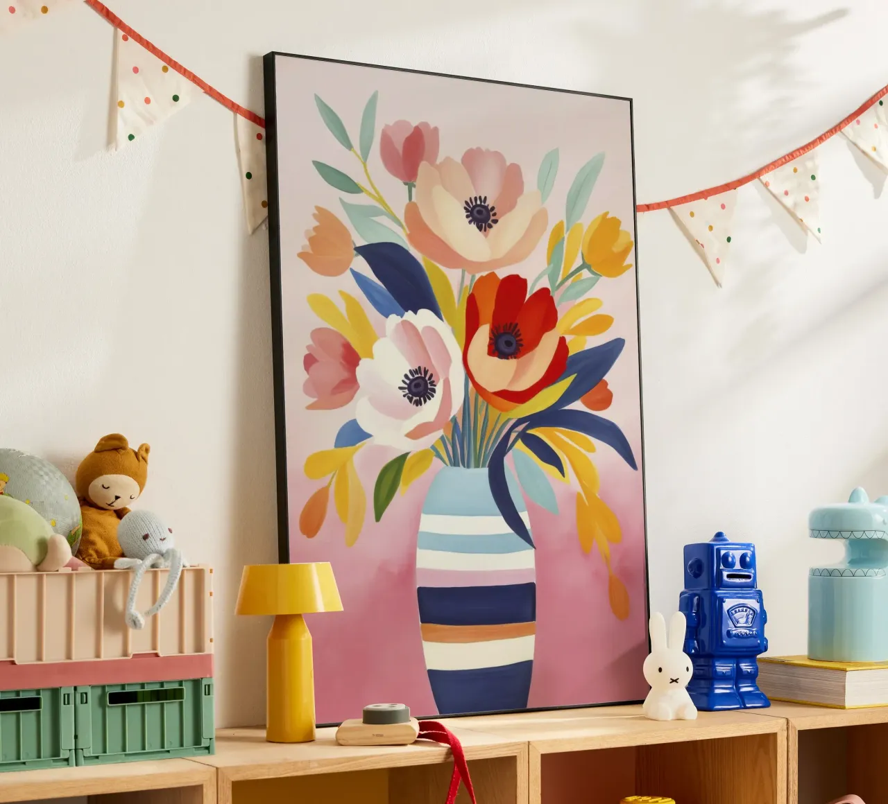 Bouquet di fiori Petali di giugno alluminio dibond da Andrea Haase Modern Home