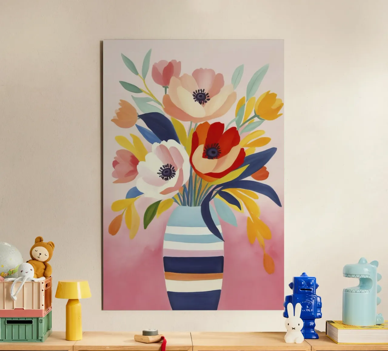 Bouquet di fiori Petali di giugno alluminio dibond da Andrea Haase Modern Home