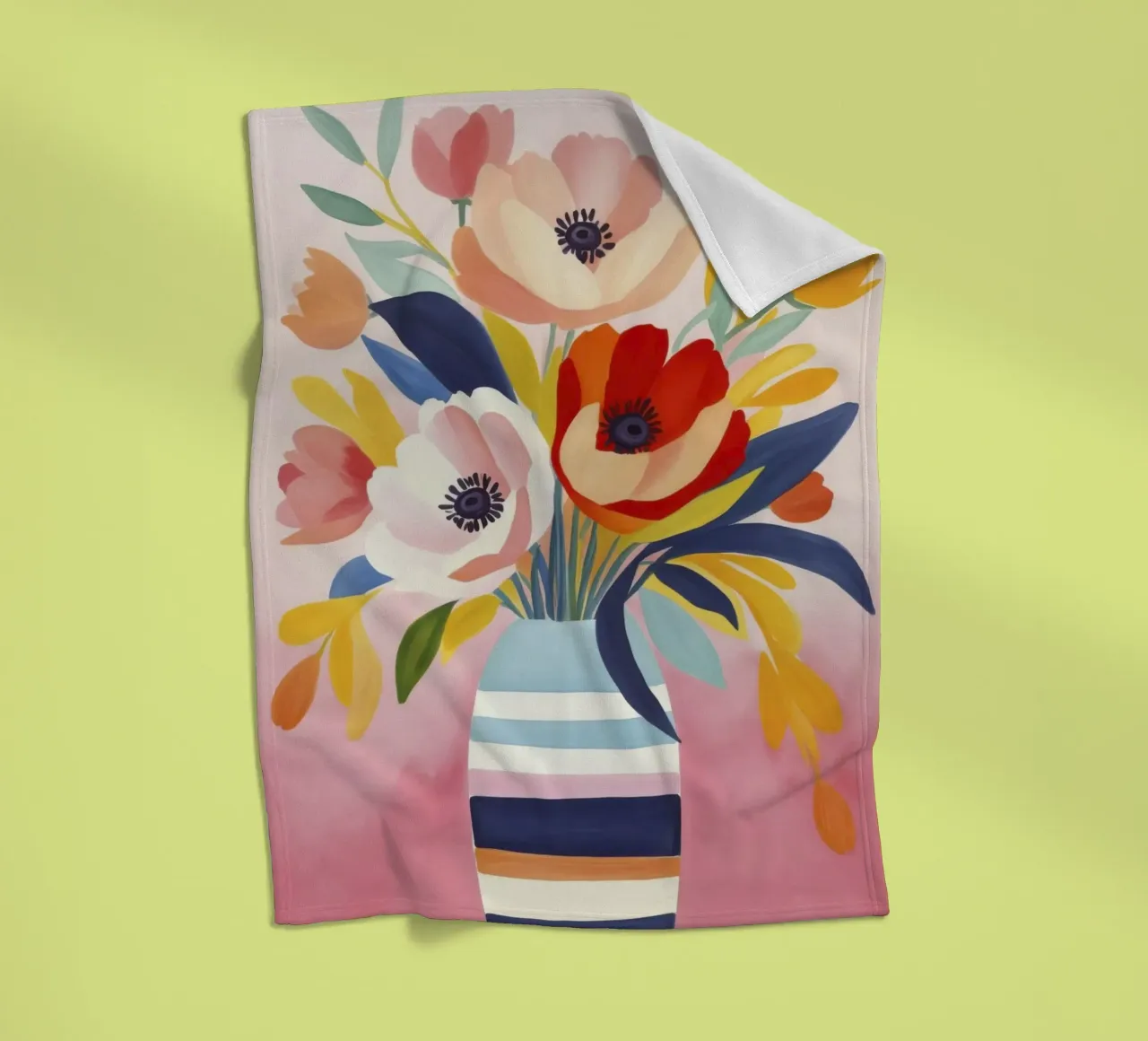 Bouquet di fiori Petali di giugno coperta in pile da Andrea Haase Modern Home