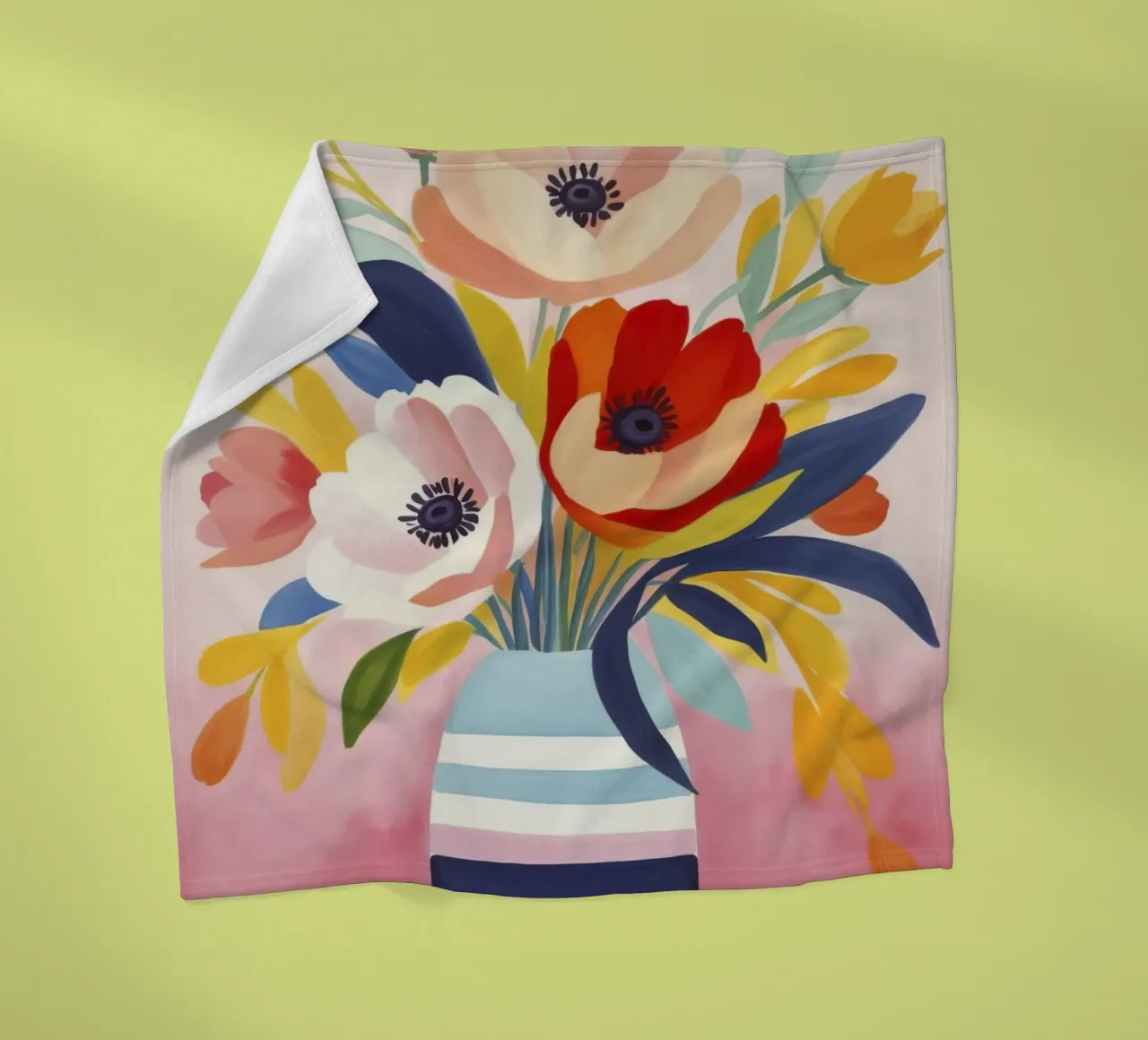 Bouquet di fiori Petali di giugno coperta in pile da Andrea Haase Modern Home