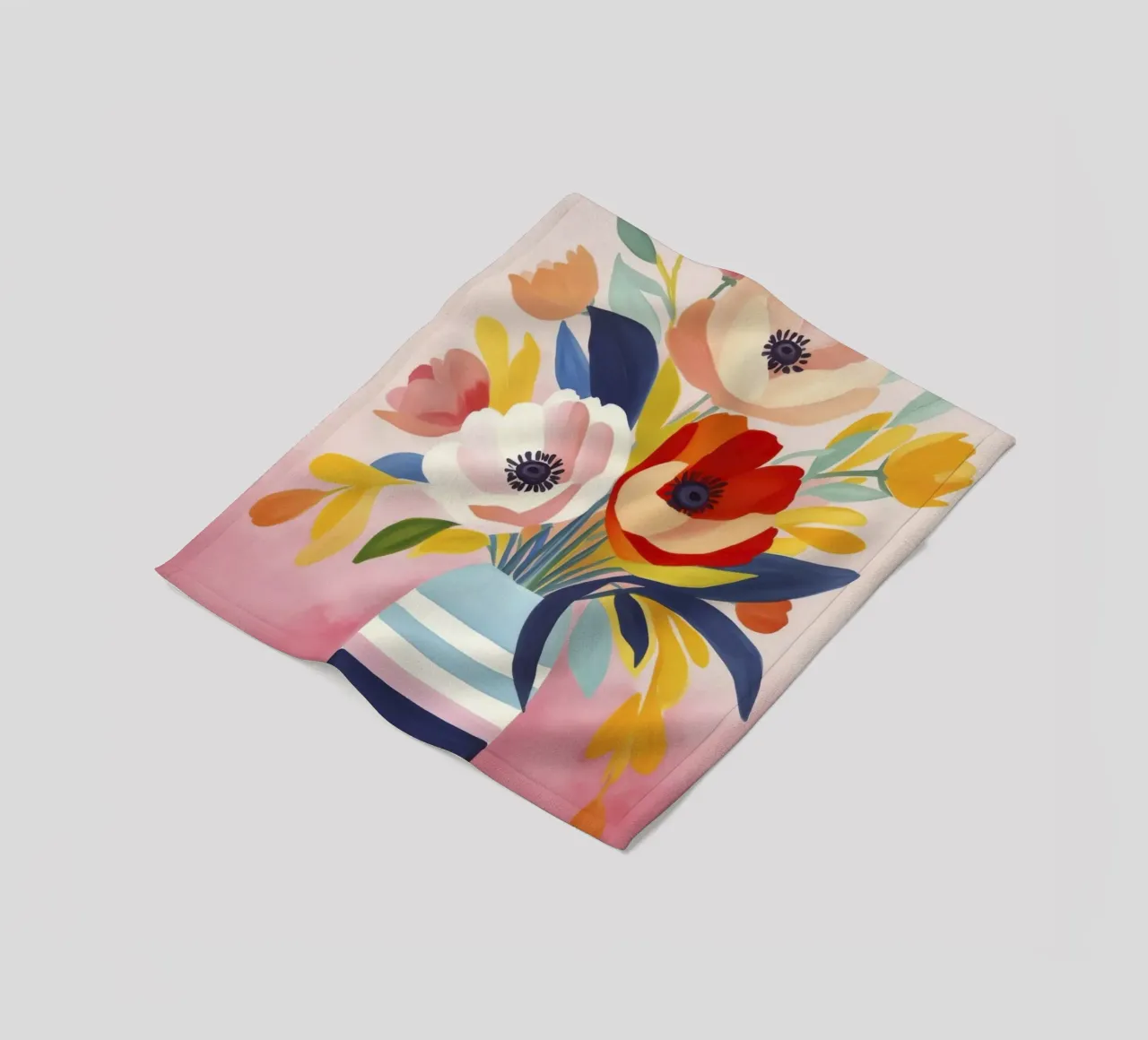Bouquet di fiori Petali di giugno coperta in pile da Andrea Haase Modern Home