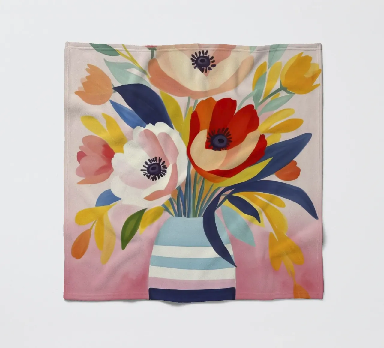 Bouquet di fiori Petali di giugno coperta in pile da Andrea Haase Modern Home