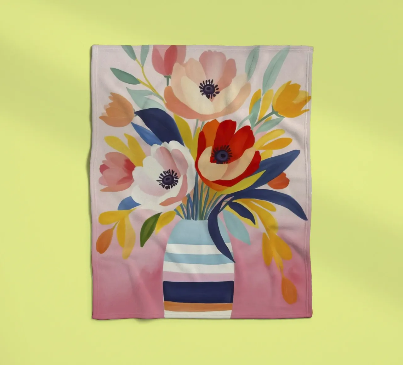 Bouquet di fiori Petali di giugno coperta in pile da Andrea Haase Modern Home