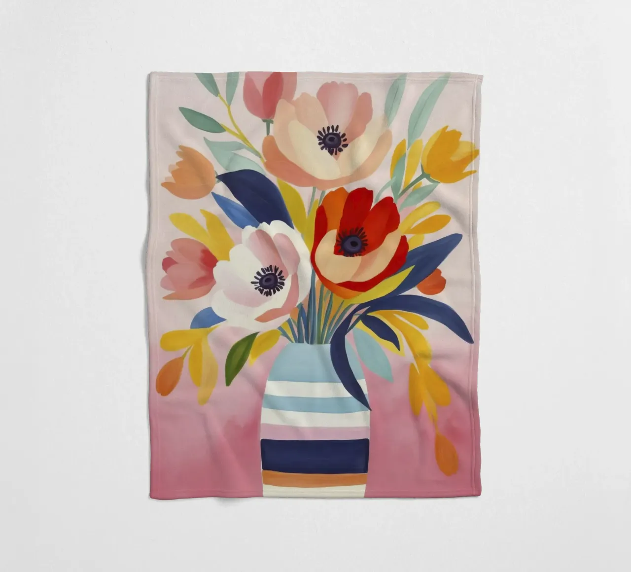 Bouquet di fiori Petali di giugno coperta in pile da Andrea Haase Modern Home