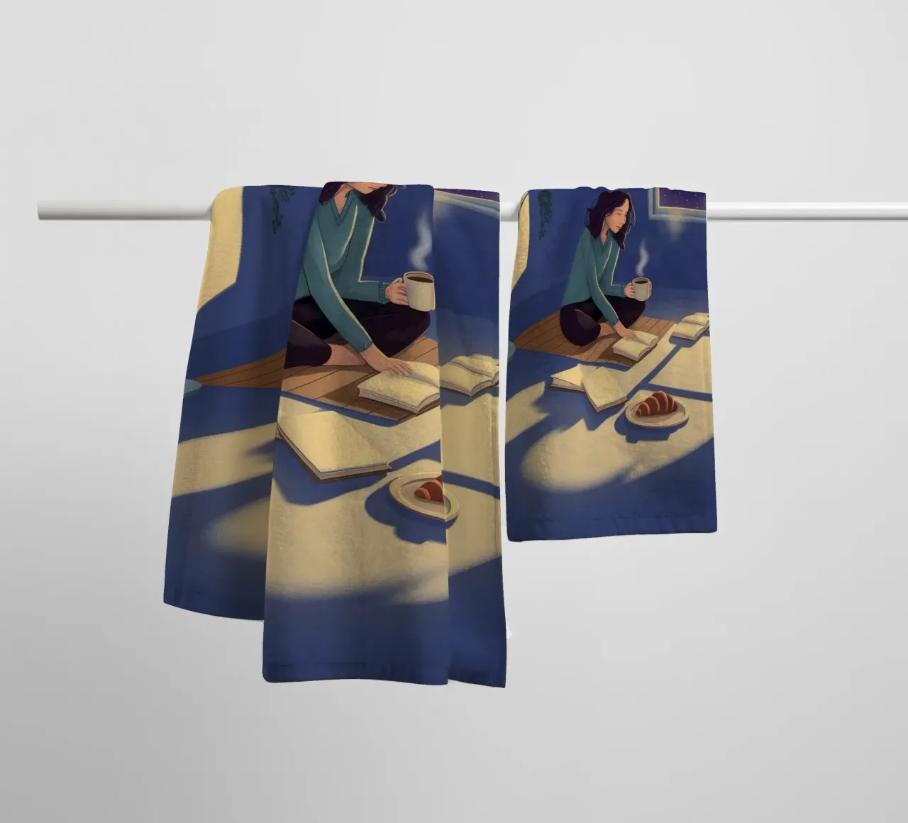 Espace créatif nocturne serviette de bain de Fine Sanctuary