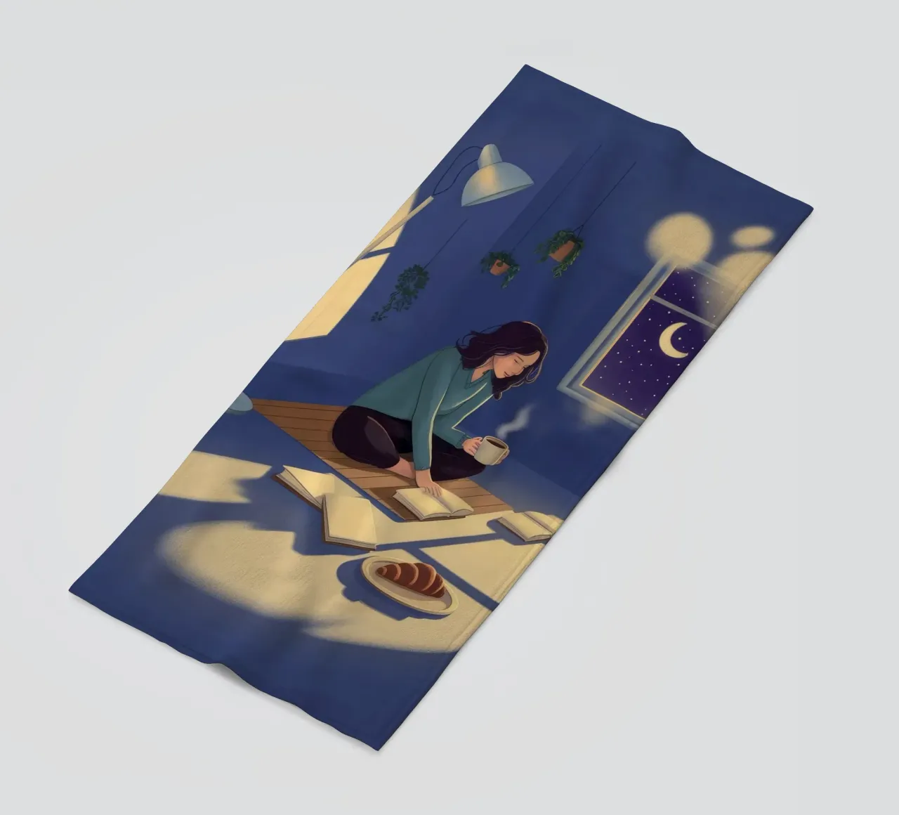 Spazio creativo notturno telo mare da Fine Sanctuary