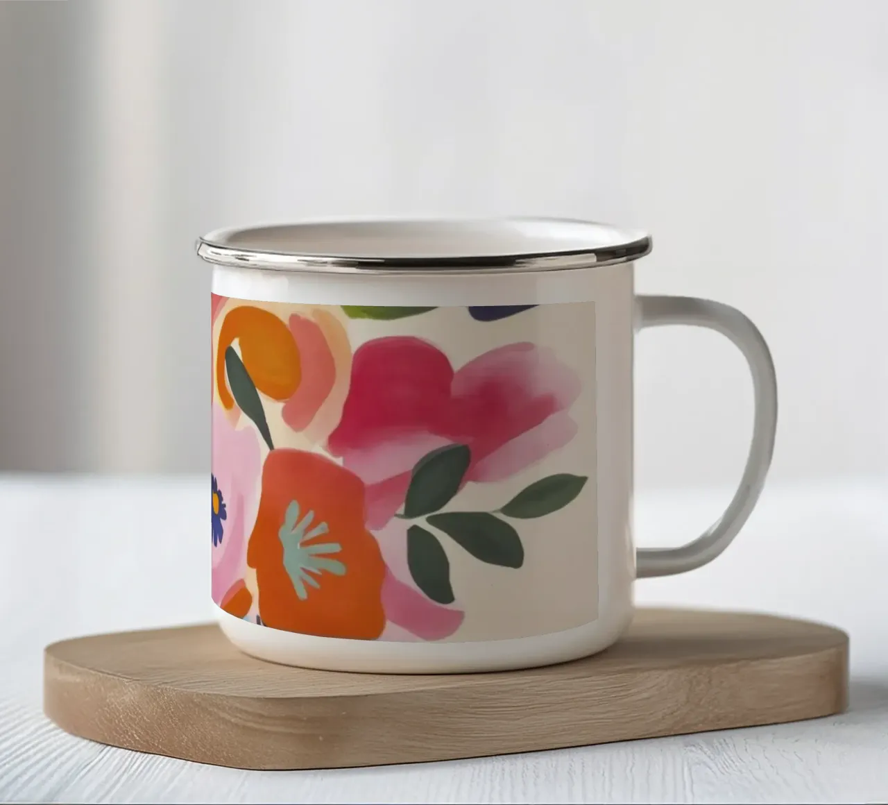 Momento giardino scandi tazza in smalto da Andrea Haase Modern Home