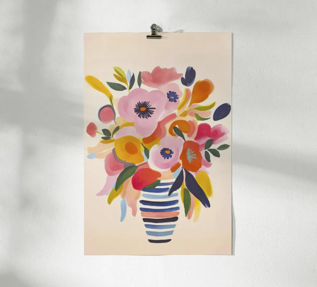 Momento giardino scandi poster con telaio in alluminio da Andrea Haase Modern Home