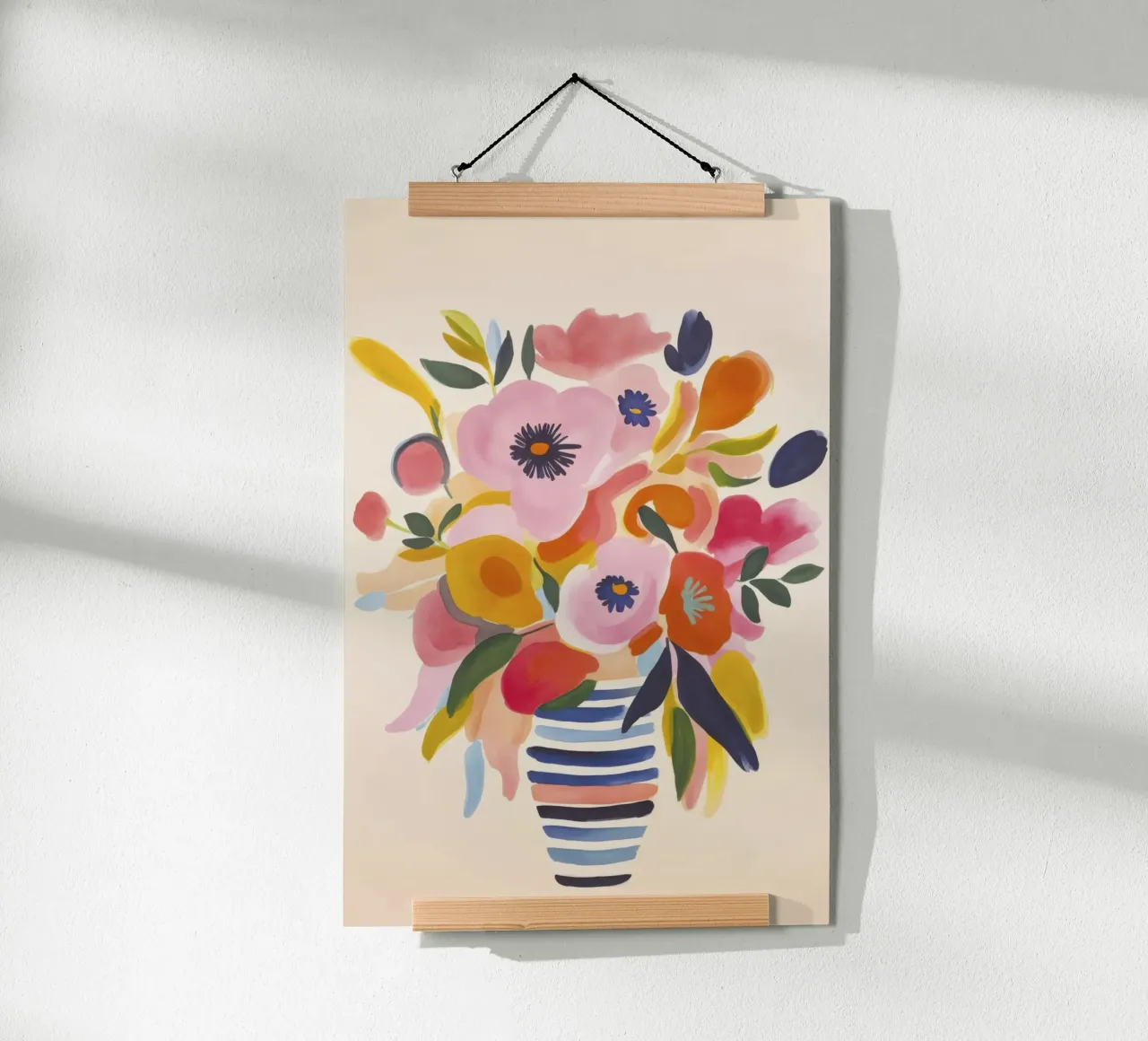 Momento giardino scandi poster con telaio in alluminio da Andrea Haase Modern Home