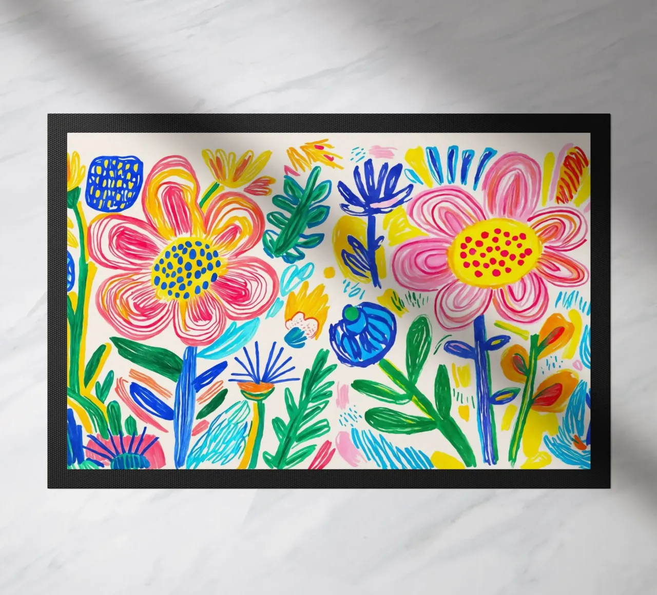 Bold Pop Summer Blooms Fußmatte von Andrea Haase Modern Home