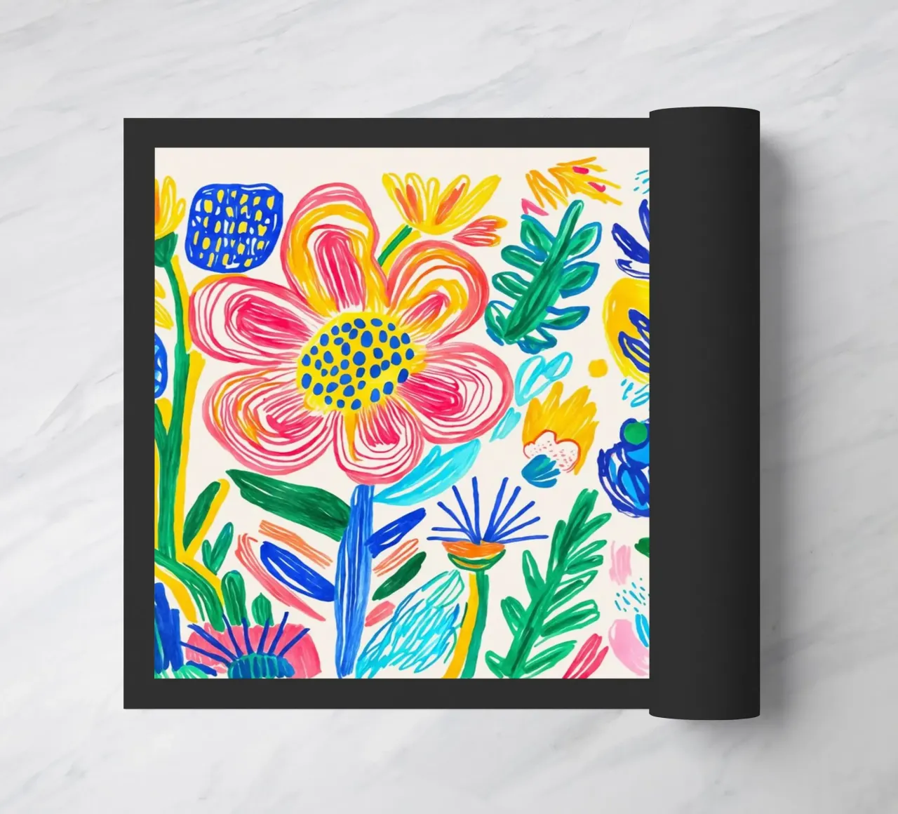 Bold Pop Summer Blooms Fußmatte von Andrea Haase Modern Home