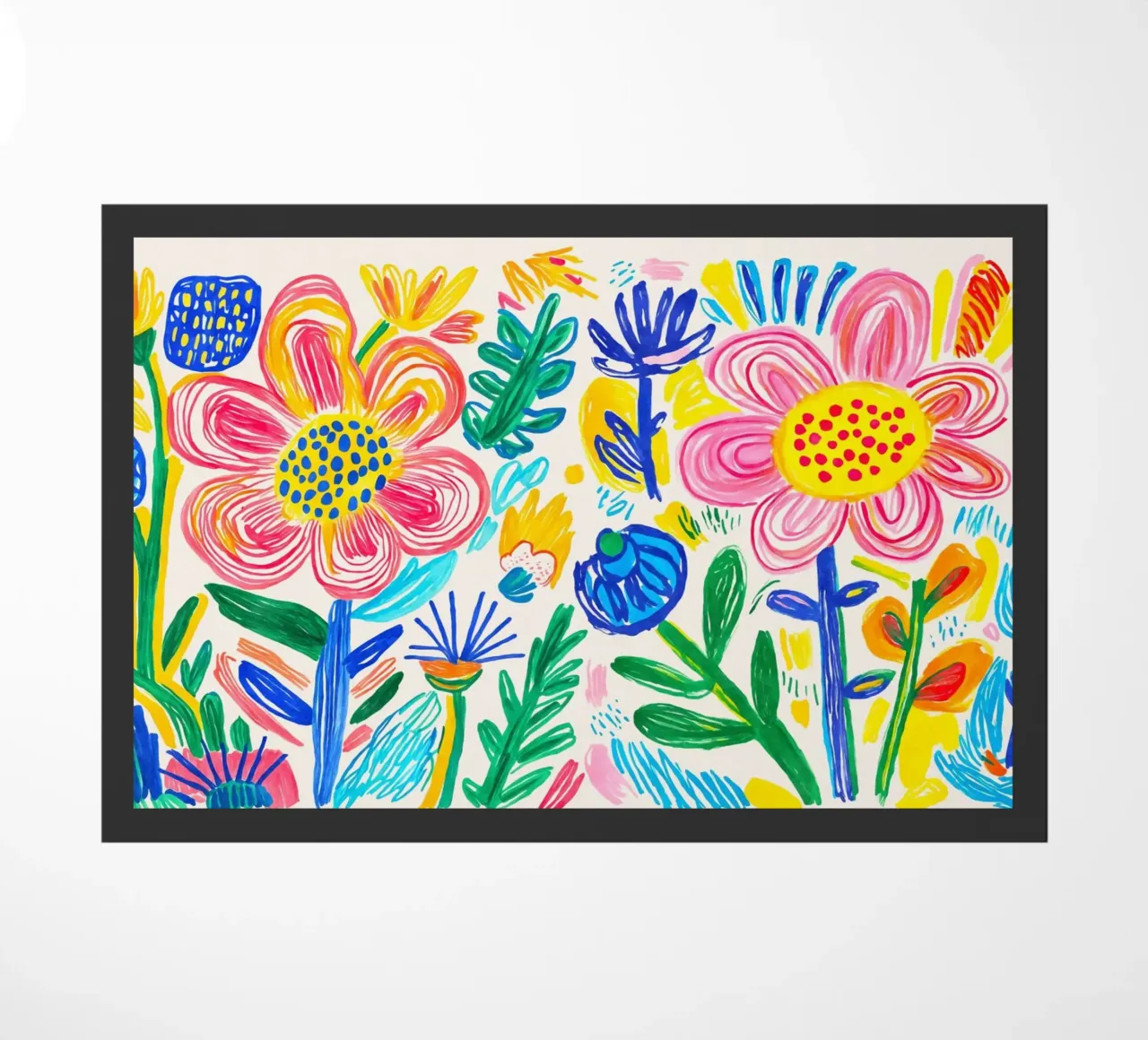 Bold Pop Summer Blooms Fußmatte von Andrea Haase Modern Home