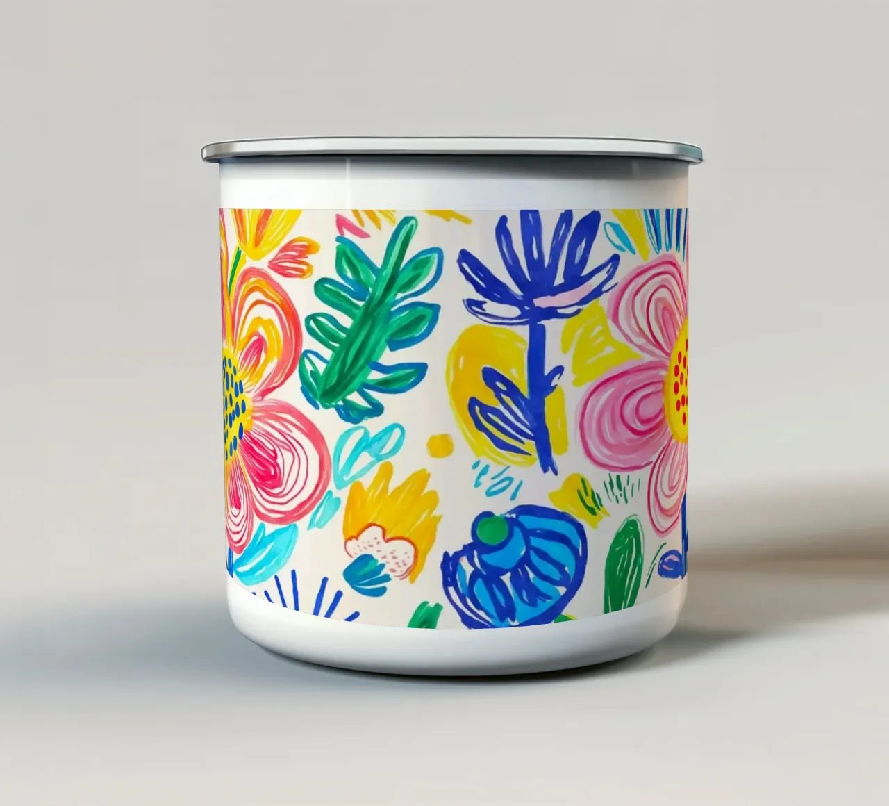 Bold Pop Summer Blooms tazza in smalto da Andrea Haase Modern Home