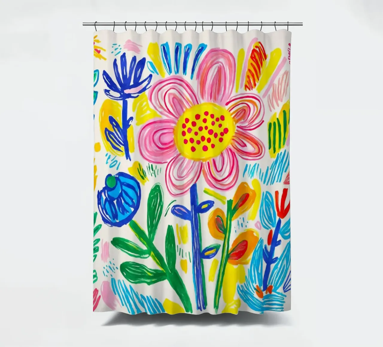Bold Pop Summer Blooms tenda da doccia da Andrea Haase Modern Home