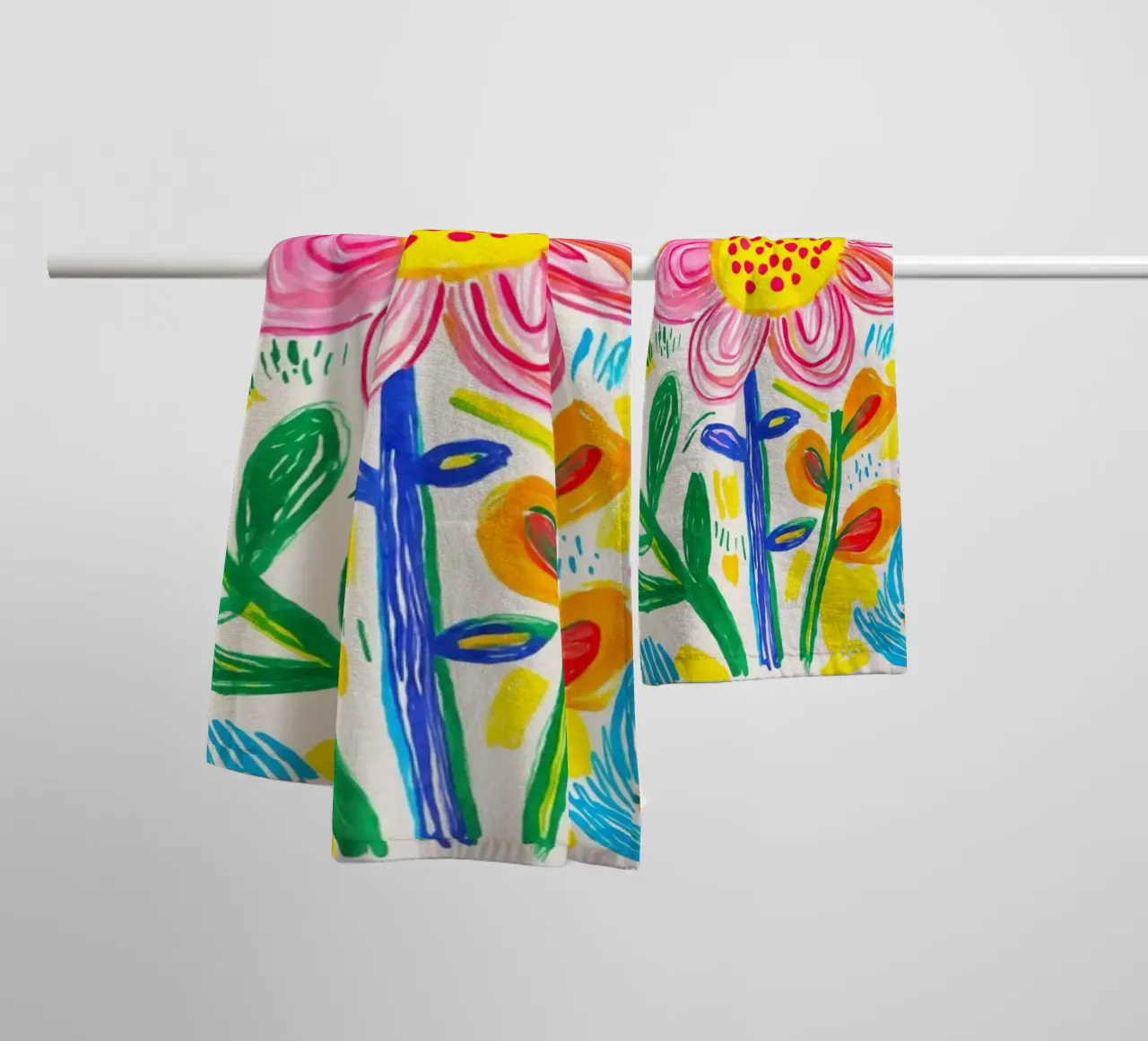 Bold Pop Summer Blooms asciugamano da bagno da Andrea Haase Modern Home