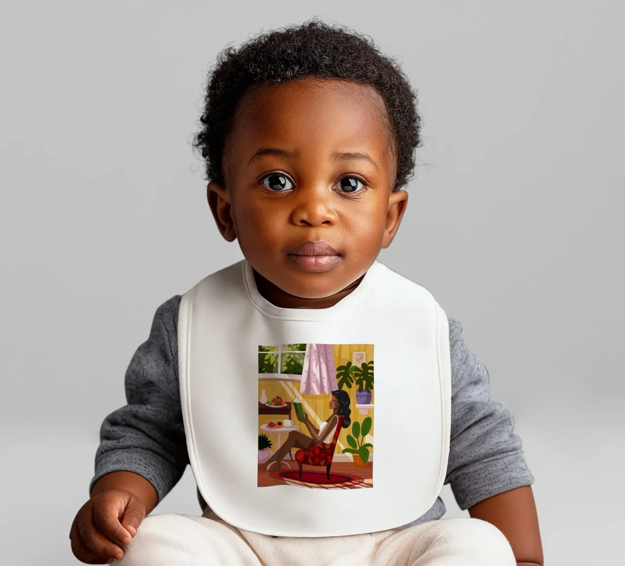 Sunlit Reading Nook bavaglino da Fine Sanctuary