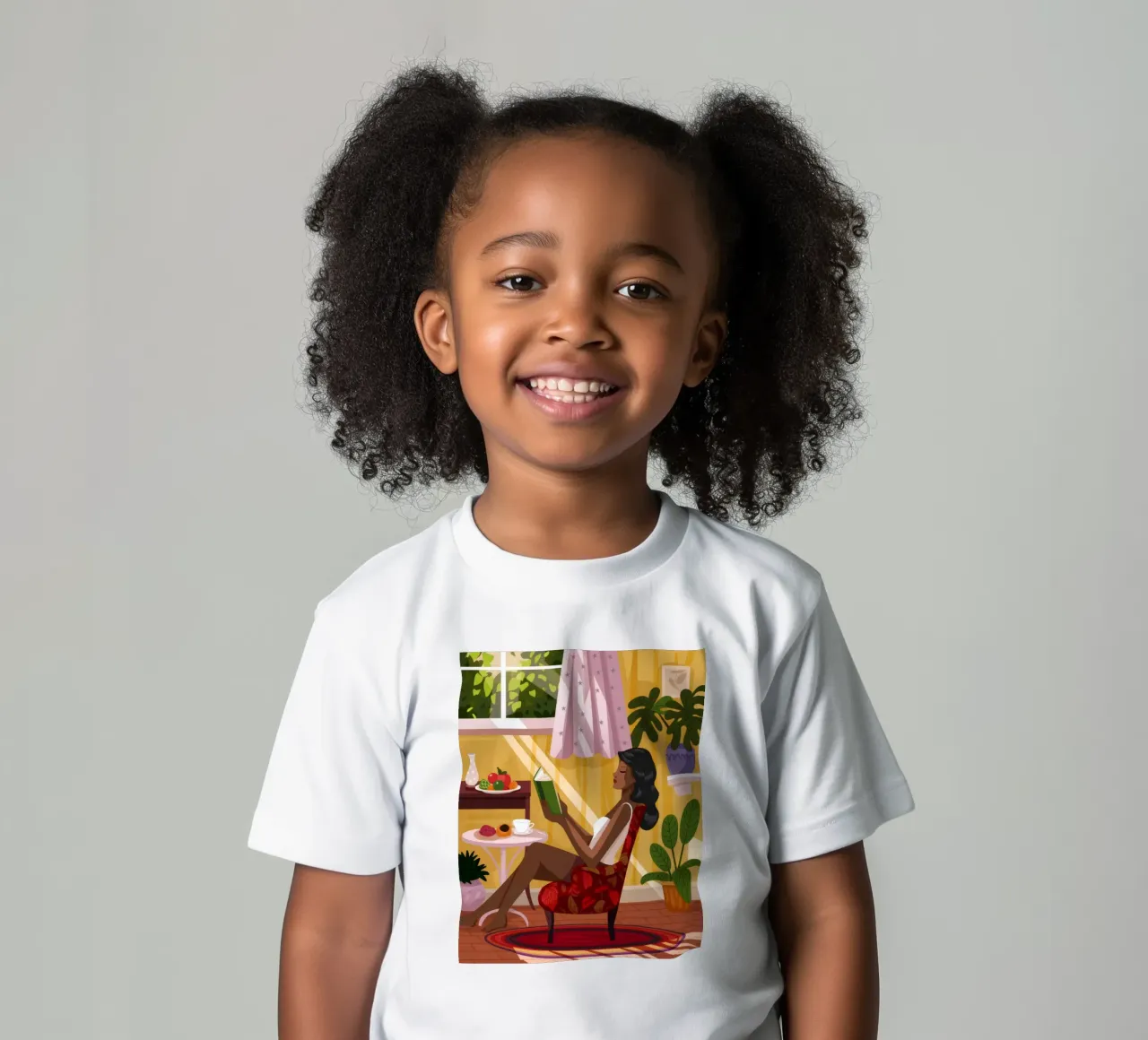 Angolo di lettura illuminato dal sole t-shirt bambini da Fine Sanctuary