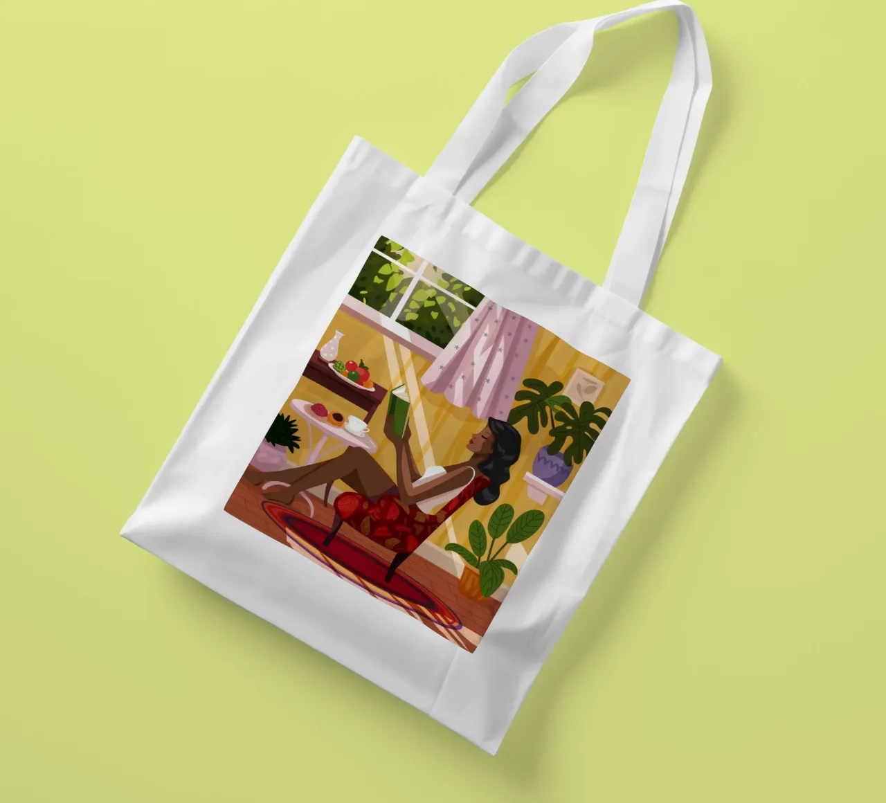 Sunlit Reading Nook tote bag by Fine Sanctuary