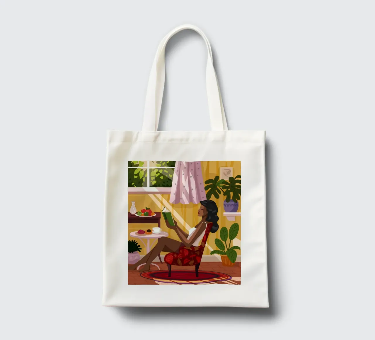 Sunlit Reading Nook tote bag by Fine Sanctuary
