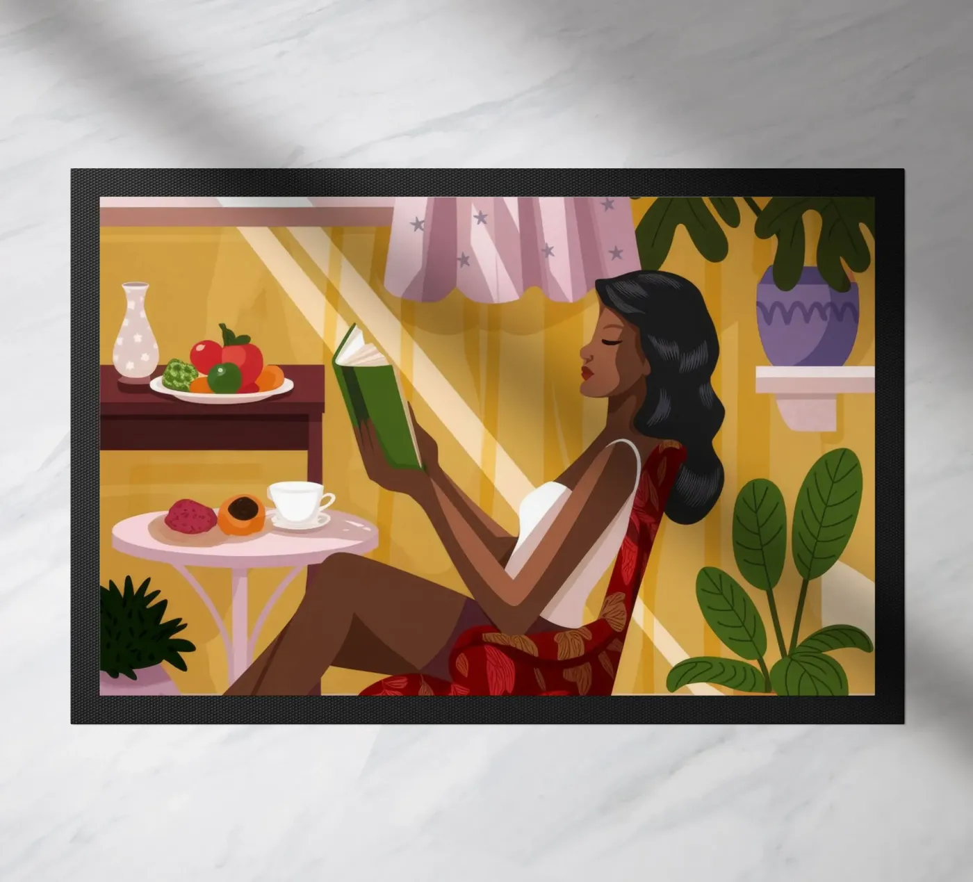 Sunlit Reading Nook doormat by Fine Sanctuary