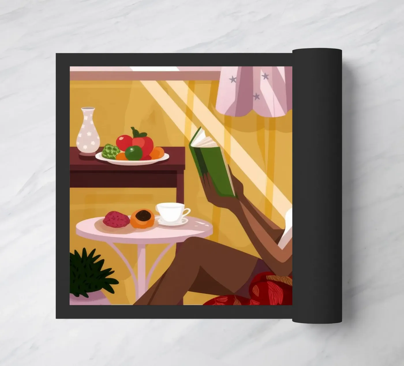 Sunlit Reading Nook doormat by Fine Sanctuary