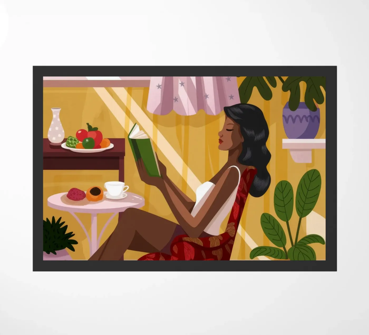 Sunlit Reading Nook doormat by Fine Sanctuary