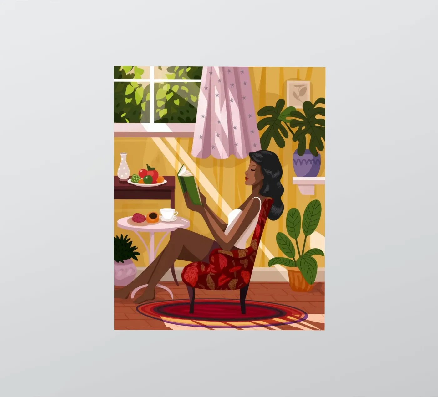 Sunlit Reading Nook sticker by Fine Sanctuary