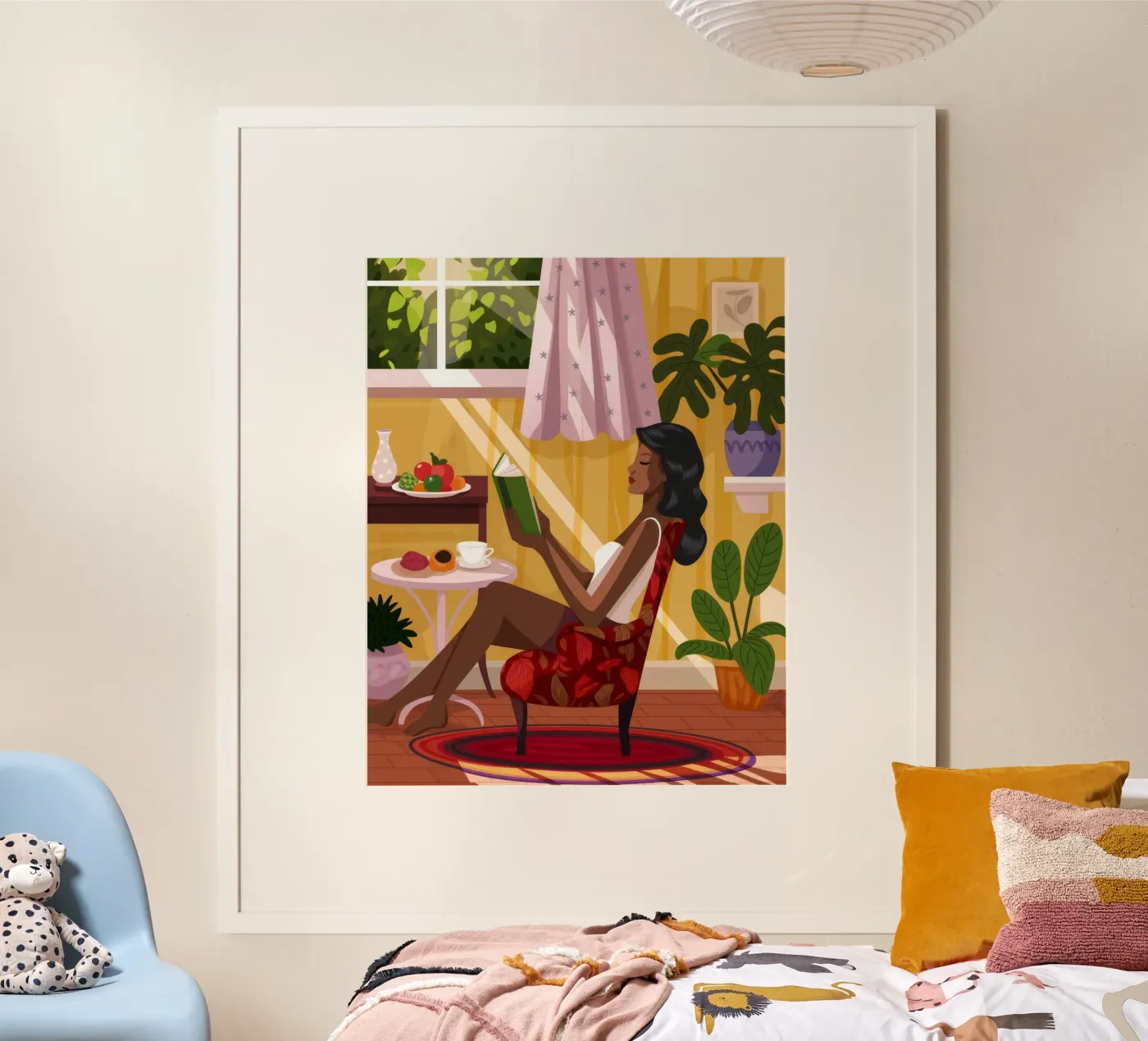 Sunlit Reading Nook poster by Fine Sanctuary