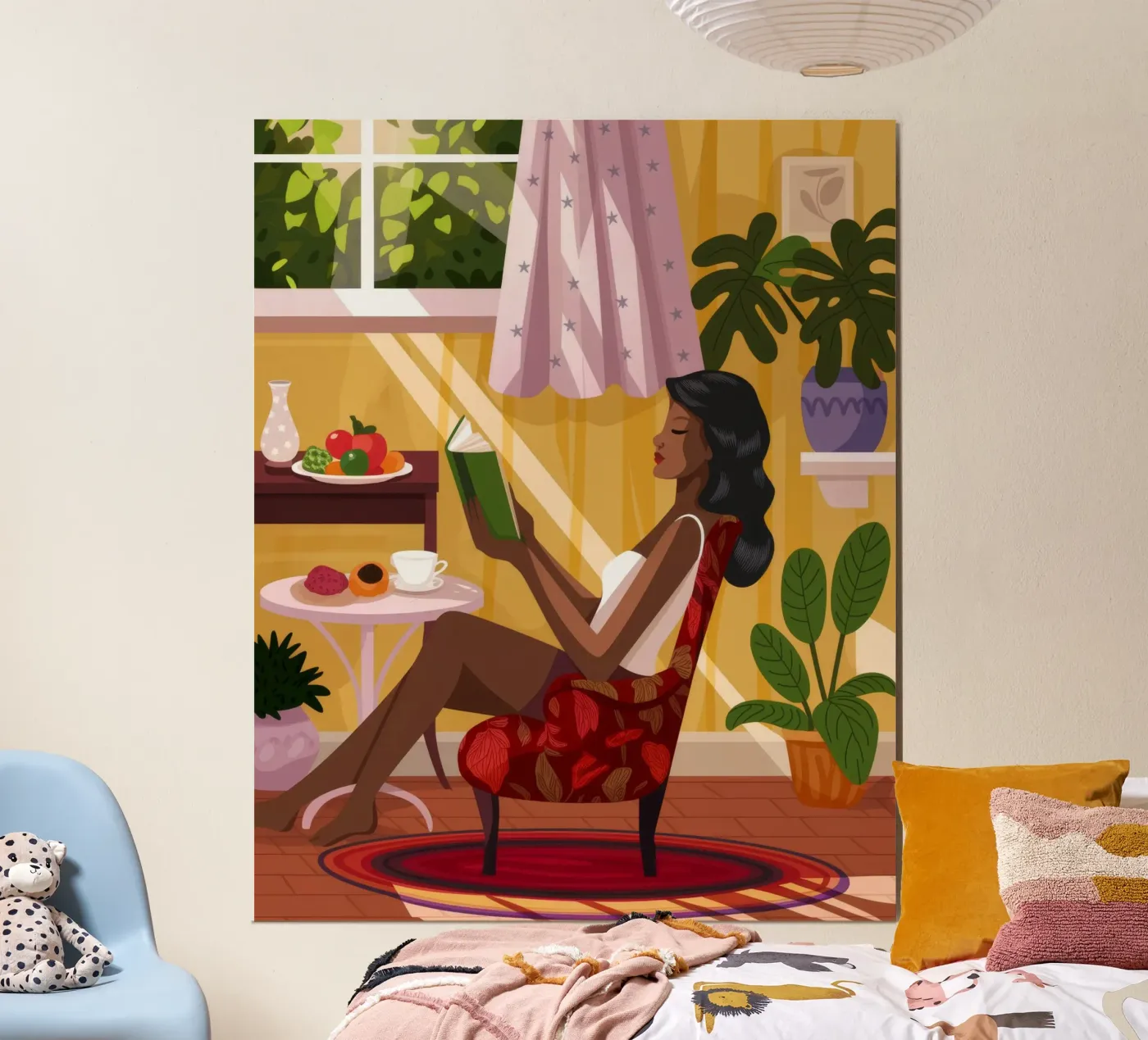 Sunlit Reading Nook poster by Fine Sanctuary